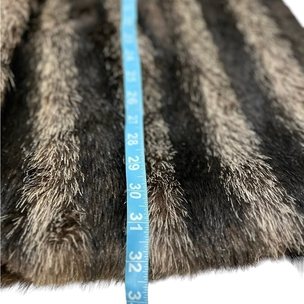 Vintage Jordache Faux Fur Lined Heavy Coat Jacket Glam Retro M/L - Picture 6 of 11
